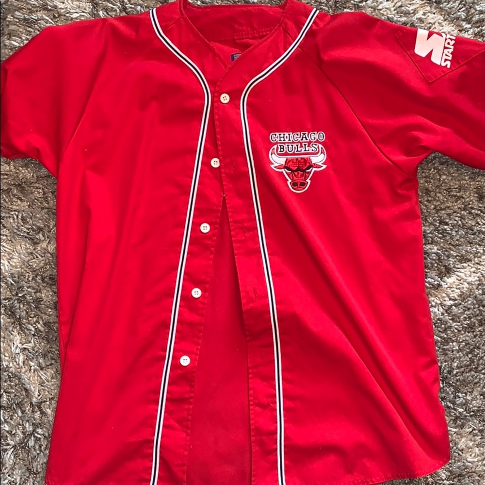Retro Chicago Bulls Baseball Jersey